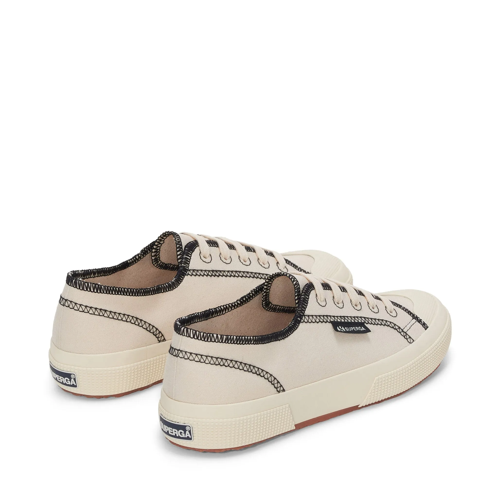 2294 Drill Overlock Stitching Sneakers - Raw Off White