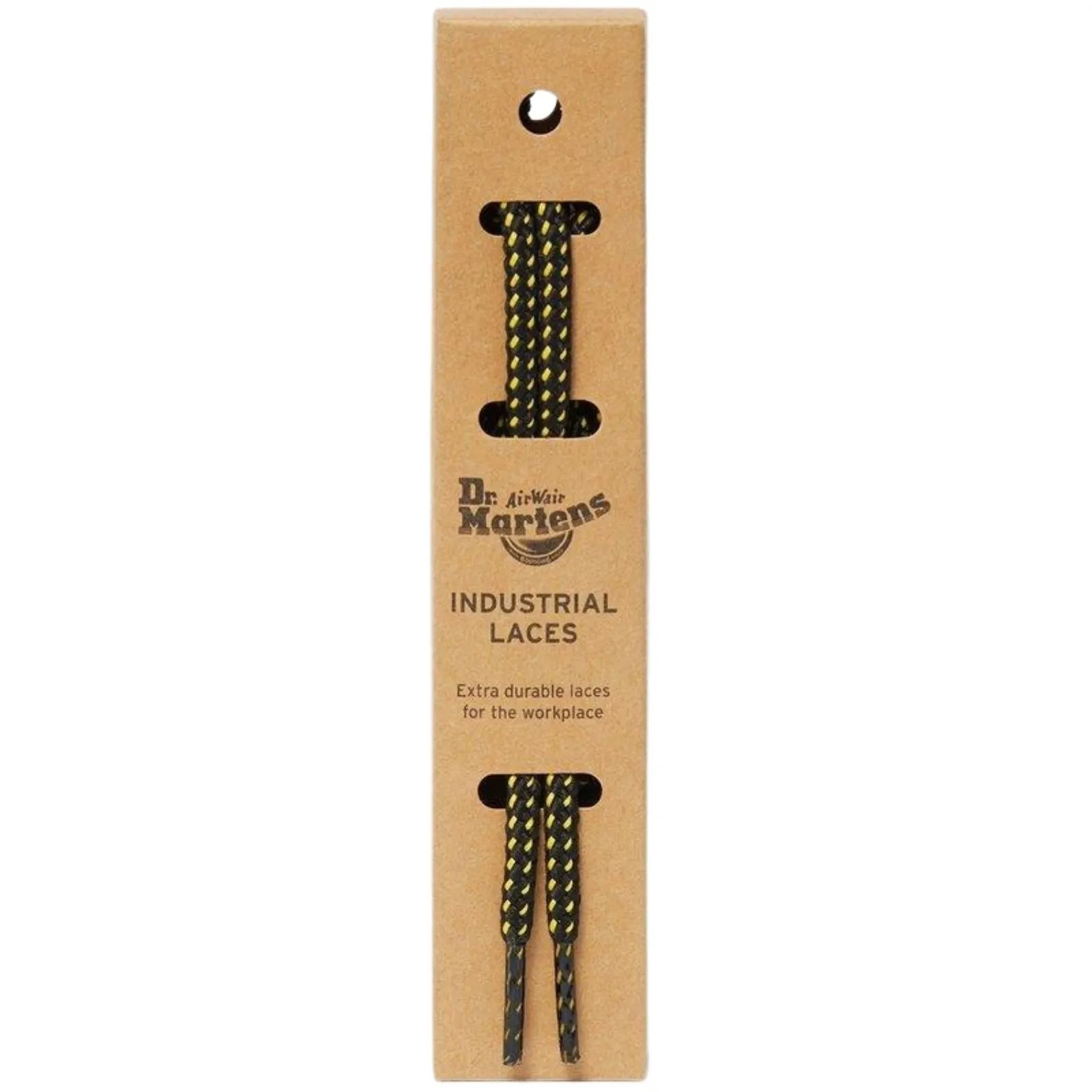 36" Flat Cotton Laces Fits 4-5 Eye Dr. Martens Shoes Durable Pair - Black Yellow