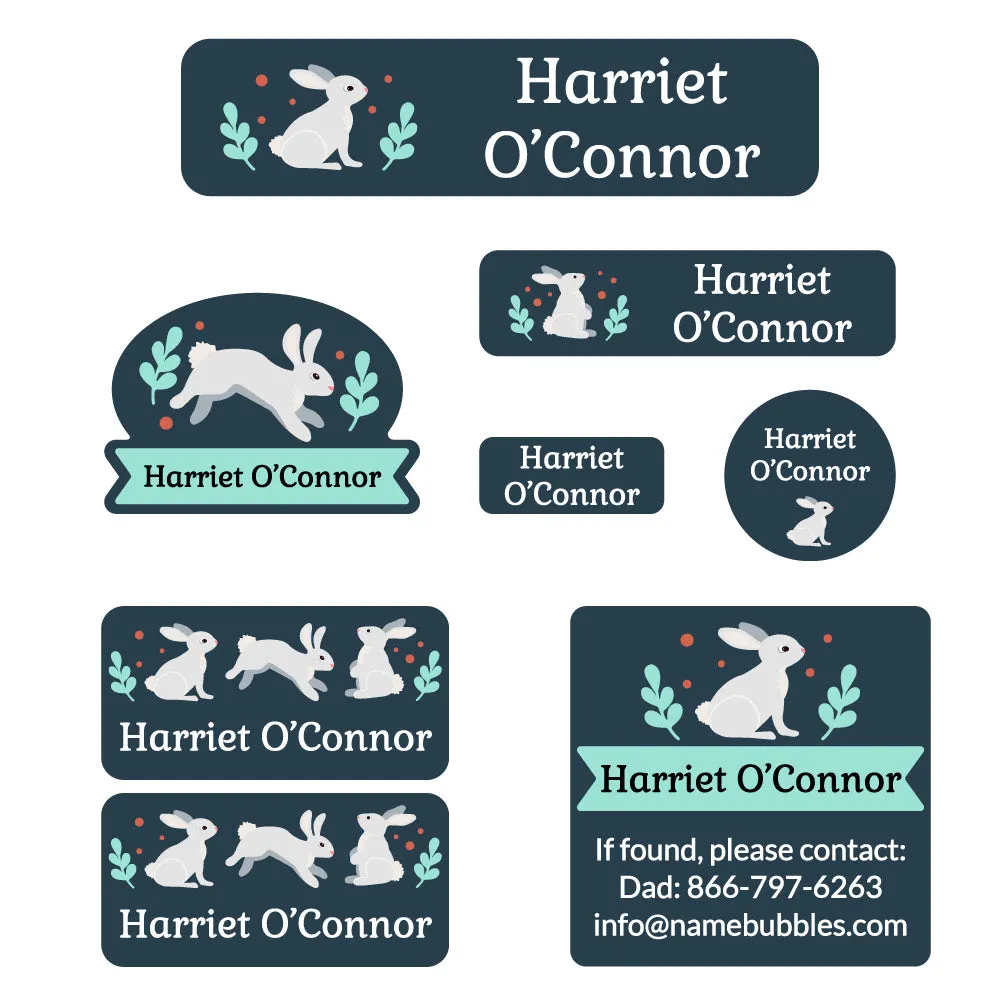 Bunny Mega Daycare Labels Pack