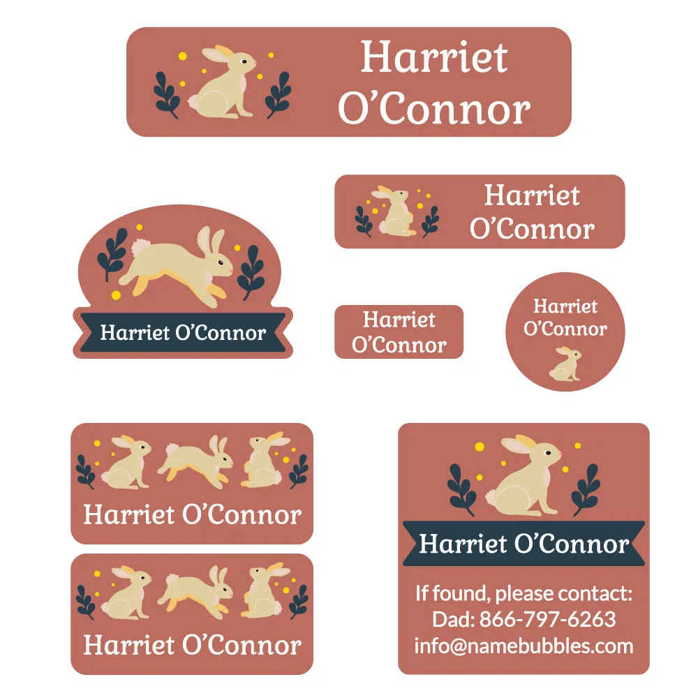 Bunny Mega Daycare Labels Pack