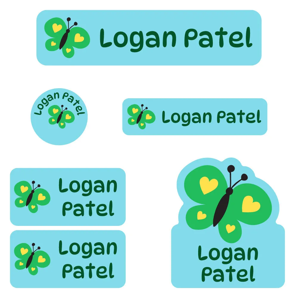 Butterfly Daycare Labels Pack
