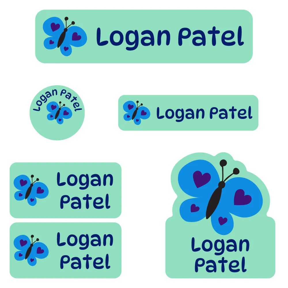Butterfly Daycare Labels Pack