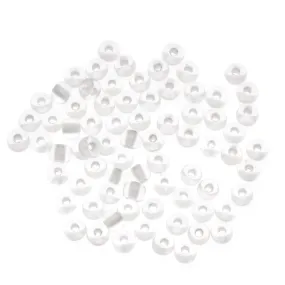 Czech Glass Seed Beads, 6/0 Round, Glow In The Dark Lined Crystal (1 Ounce)