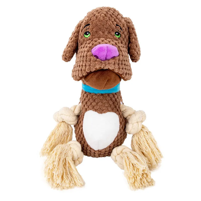 Dog Plush Shell Shape Bite-Resistant Molar Pet Toy