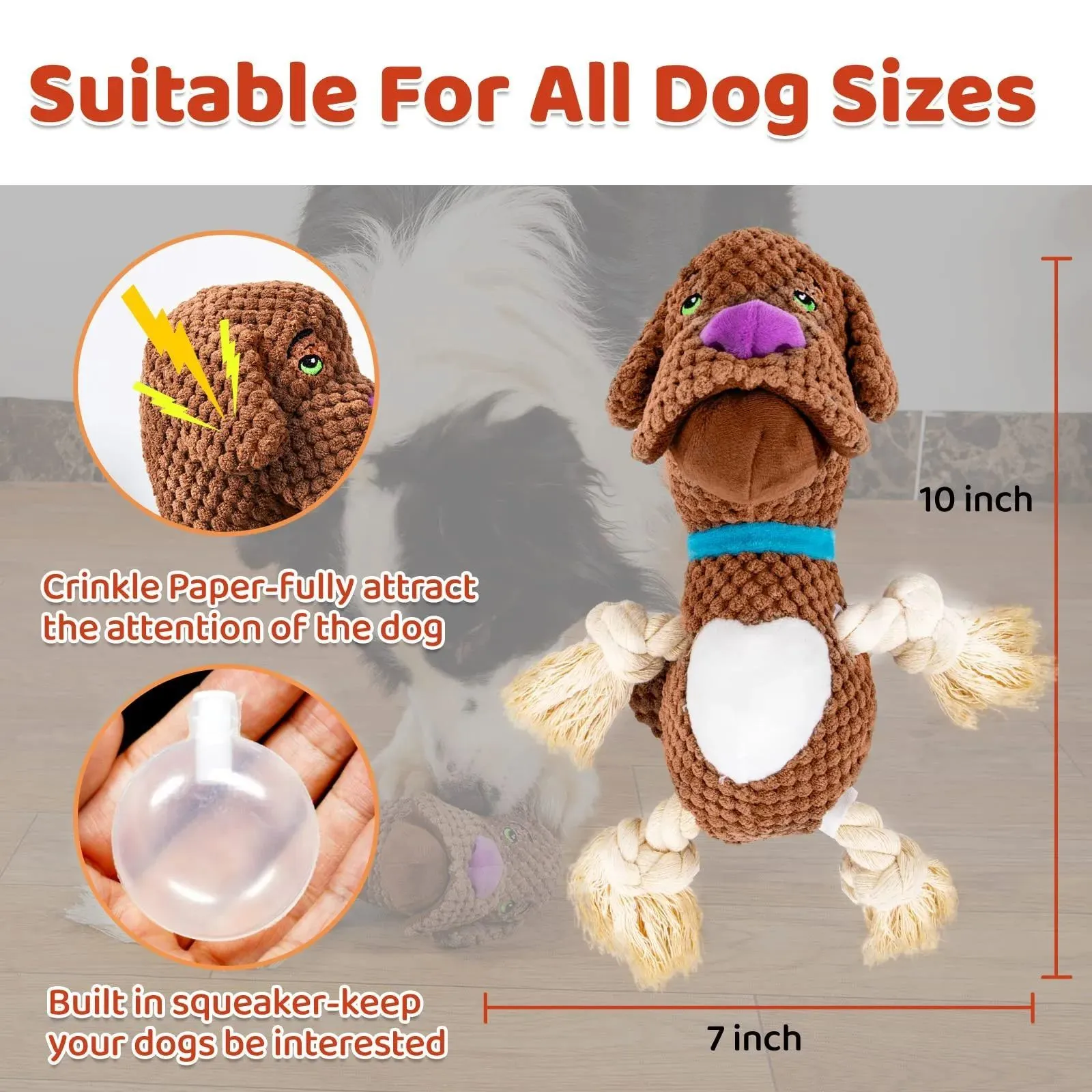 Dog Plush Shell Shape Bite-Resistant Molar Pet Toy