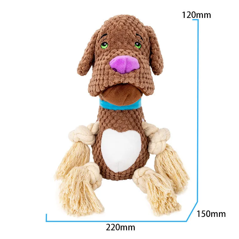 Dog Plush Shell Shape Bite-Resistant Molar Pet Toy