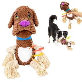 Dog Plush Shell Shape Bite-Resistant Molar Pet Toy