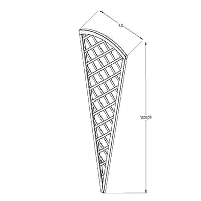 Forest Hidcote Fan Lattice 180cm x 61cm