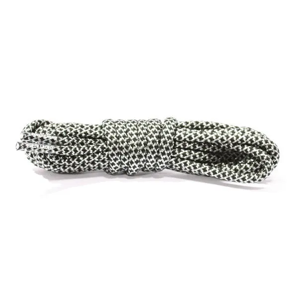 Fully Laced Metallic Silver/Black Laces
