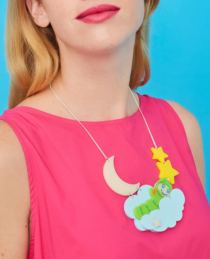 Glow In The Dark Glo Worm Nighttime Necklace