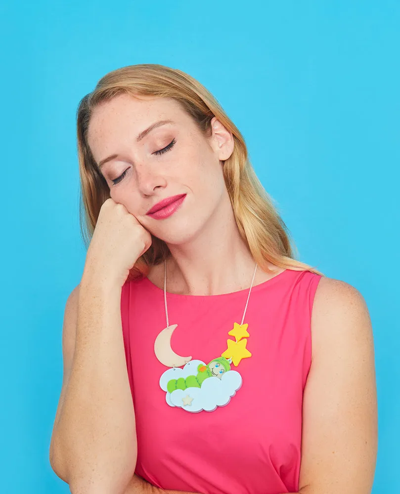 Glow In The Dark Glo Worm Nighttime Necklace