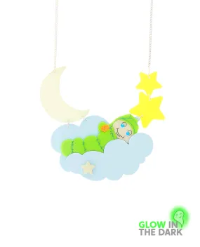 Glow In The Dark Glo Worm Nighttime Necklace