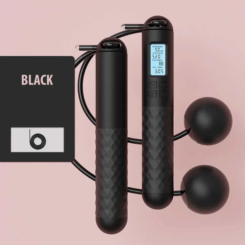 🎉Hot Sale 50% OFF🎉Cordless Jump Rope With Counter & Weighted Balls