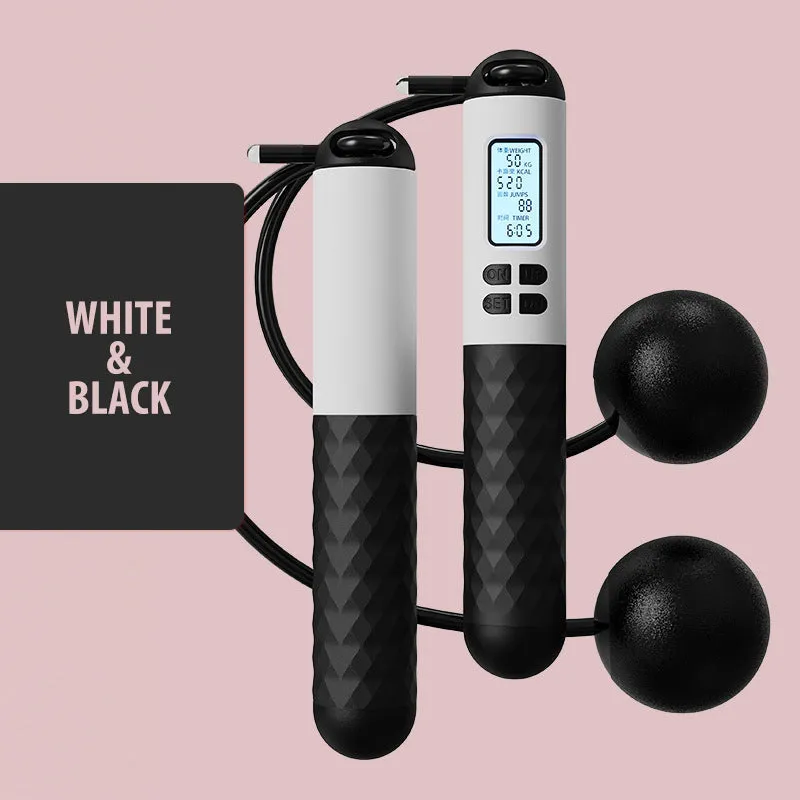 🎉Hot Sale 50% OFF🎉Cordless Jump Rope With Counter & Weighted Balls