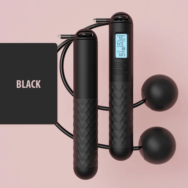 🎉Hot Sale 50% OFF🎉Cordless Jump Rope With Counter & Weighted Balls