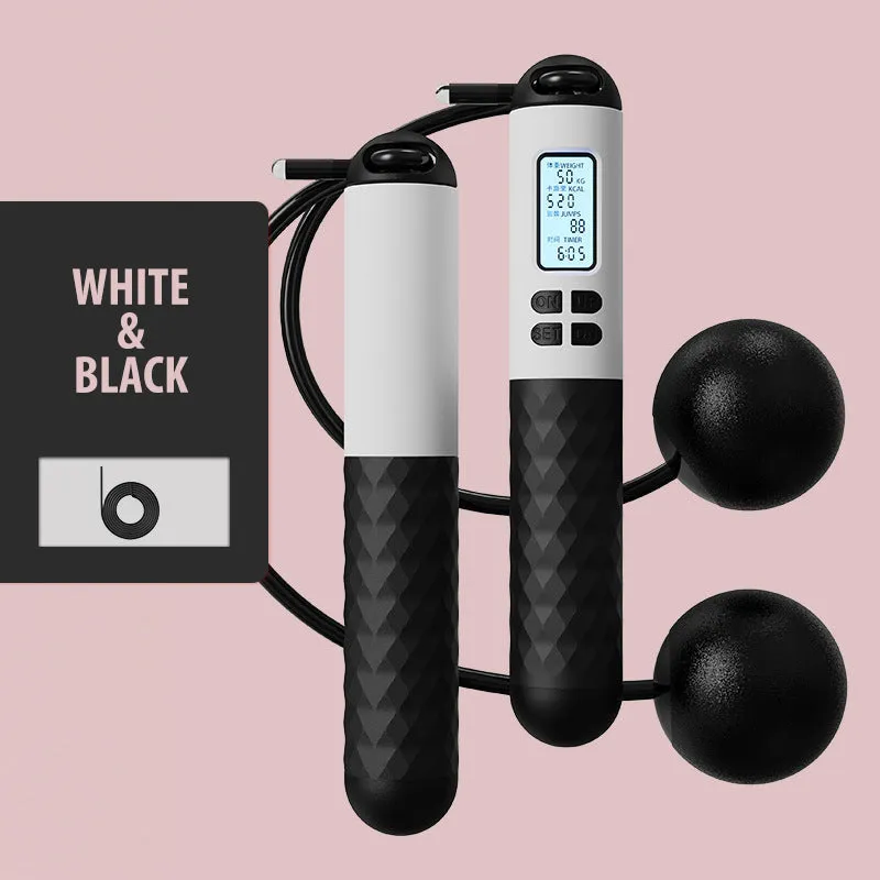 🎉Hot Sale 50% OFF🎉Cordless Jump Rope With Counter & Weighted Balls