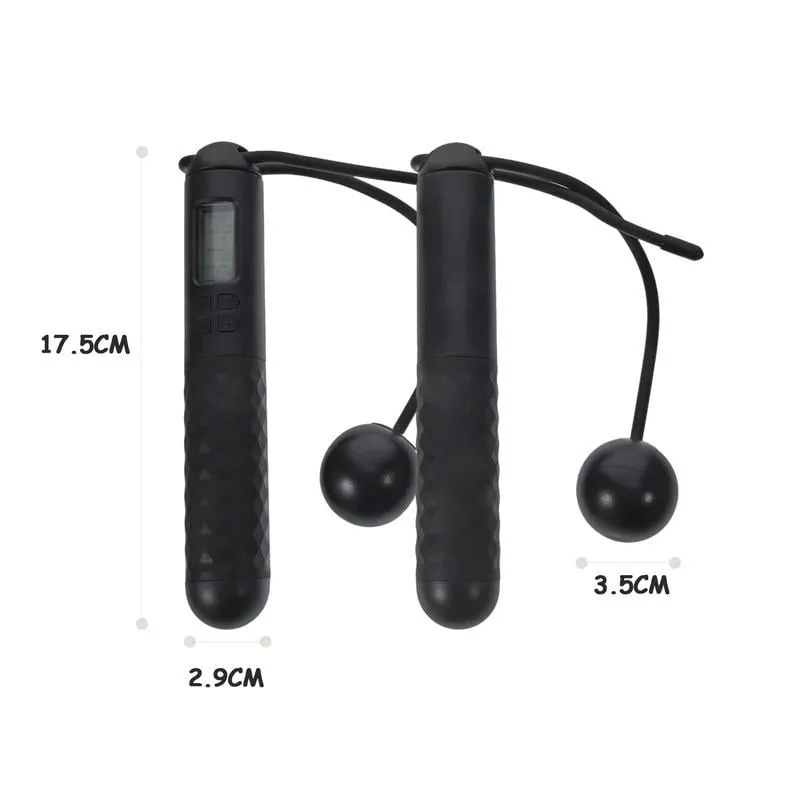 🎉Hot Sale 50% OFF🎉Cordless Jump Rope With Counter & Weighted Balls