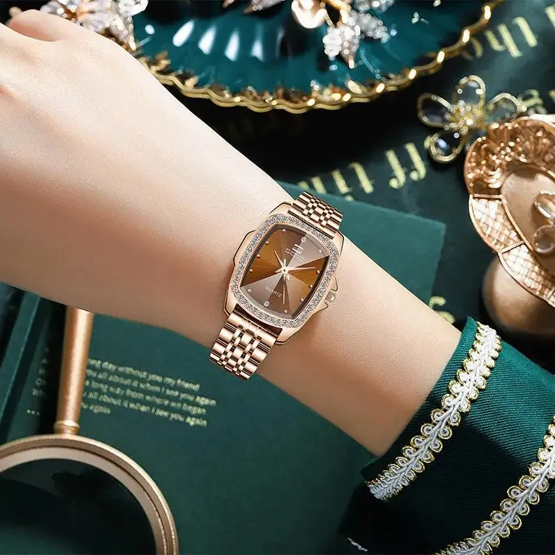 Luxury Quartz Elegant Stainless Steel Mesh Watch