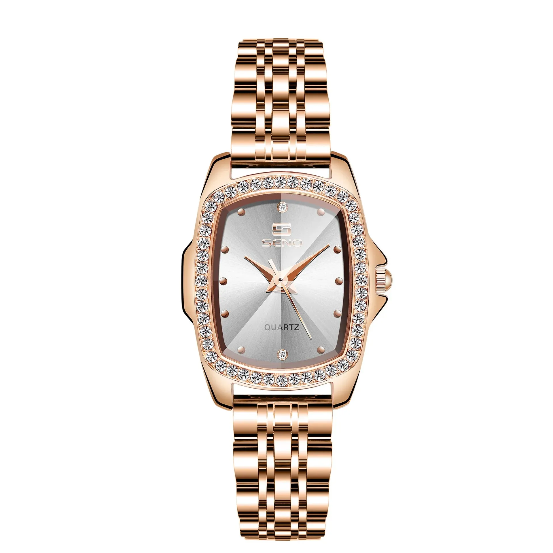 Luxury Quartz Elegant Stainless Steel Mesh Watch