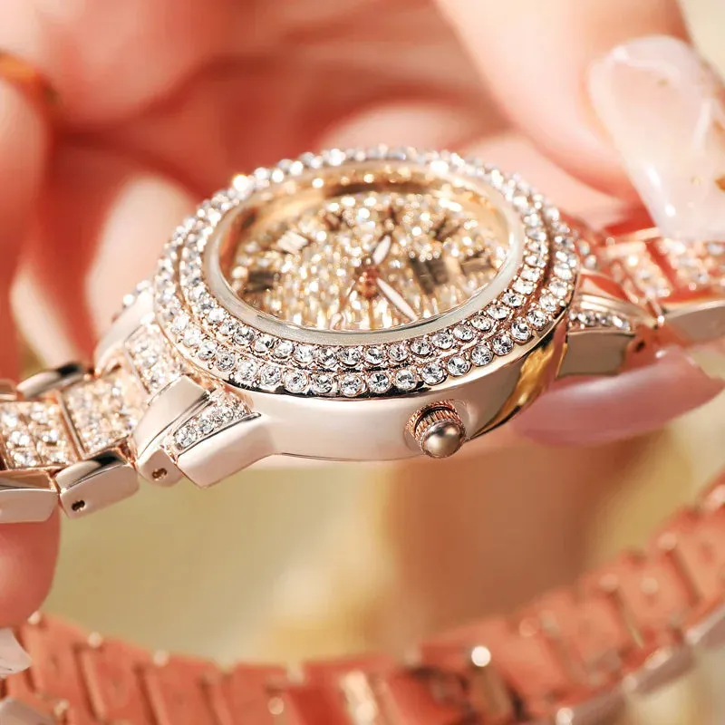 Luxury Stainless Steel Waterproof Quartz Wristwatch