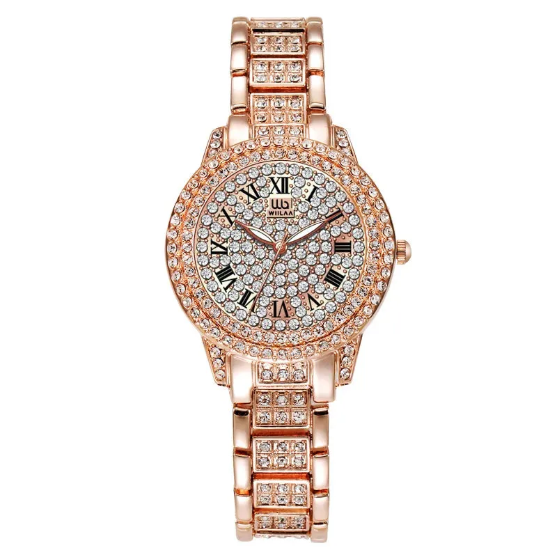 Luxury Stainless Steel Waterproof Quartz Wristwatch