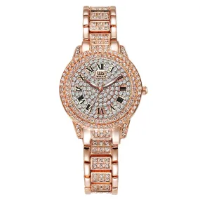Luxury Stainless Steel Waterproof Quartz Wristwatch