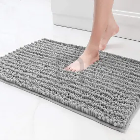 Microfiber Shaggy Door Mat - Grey