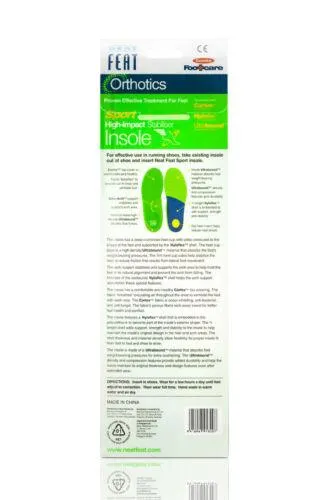 Neat Feat Platinum Series Sport High Impact Stabilizer Insole, Large