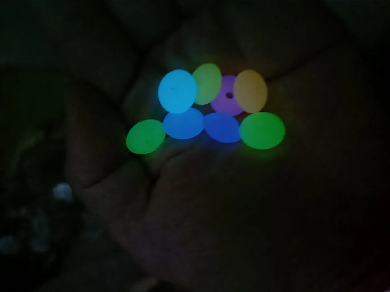 Neon Orange Glow 12mm Lentil