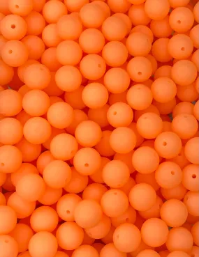 Neon Orange Glow 15mm Round
