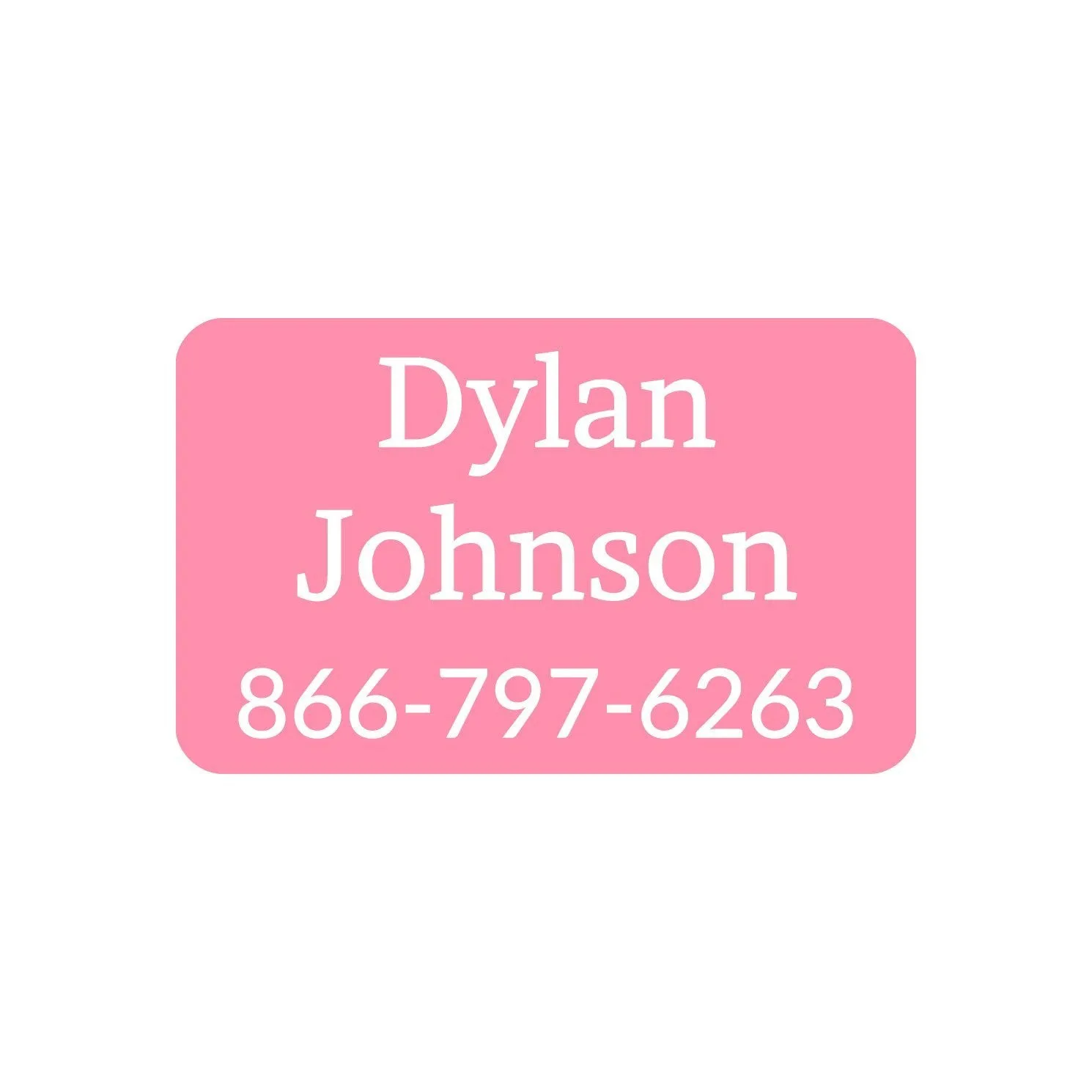 One Color Iron-On Clothing Labels