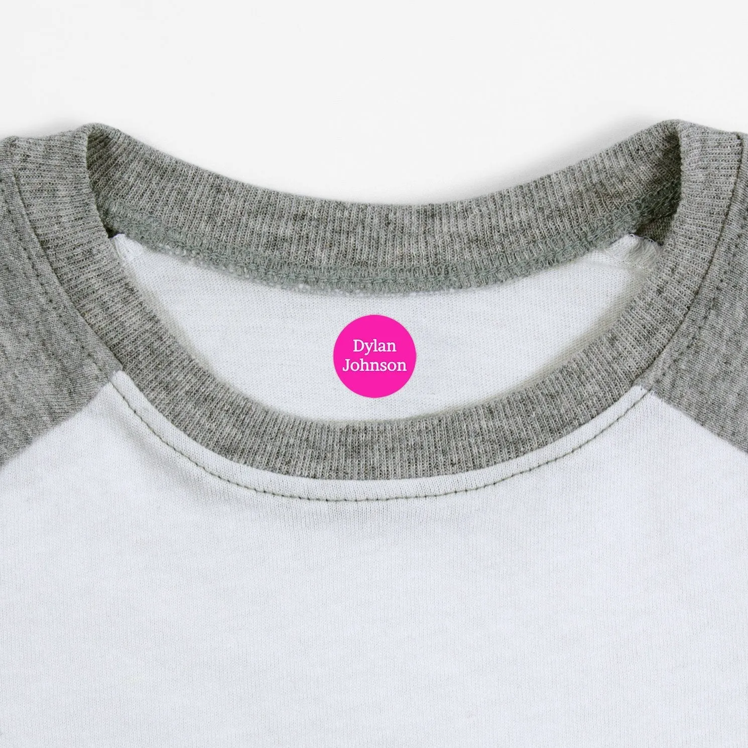 One Color Iron-On Clothing Labels