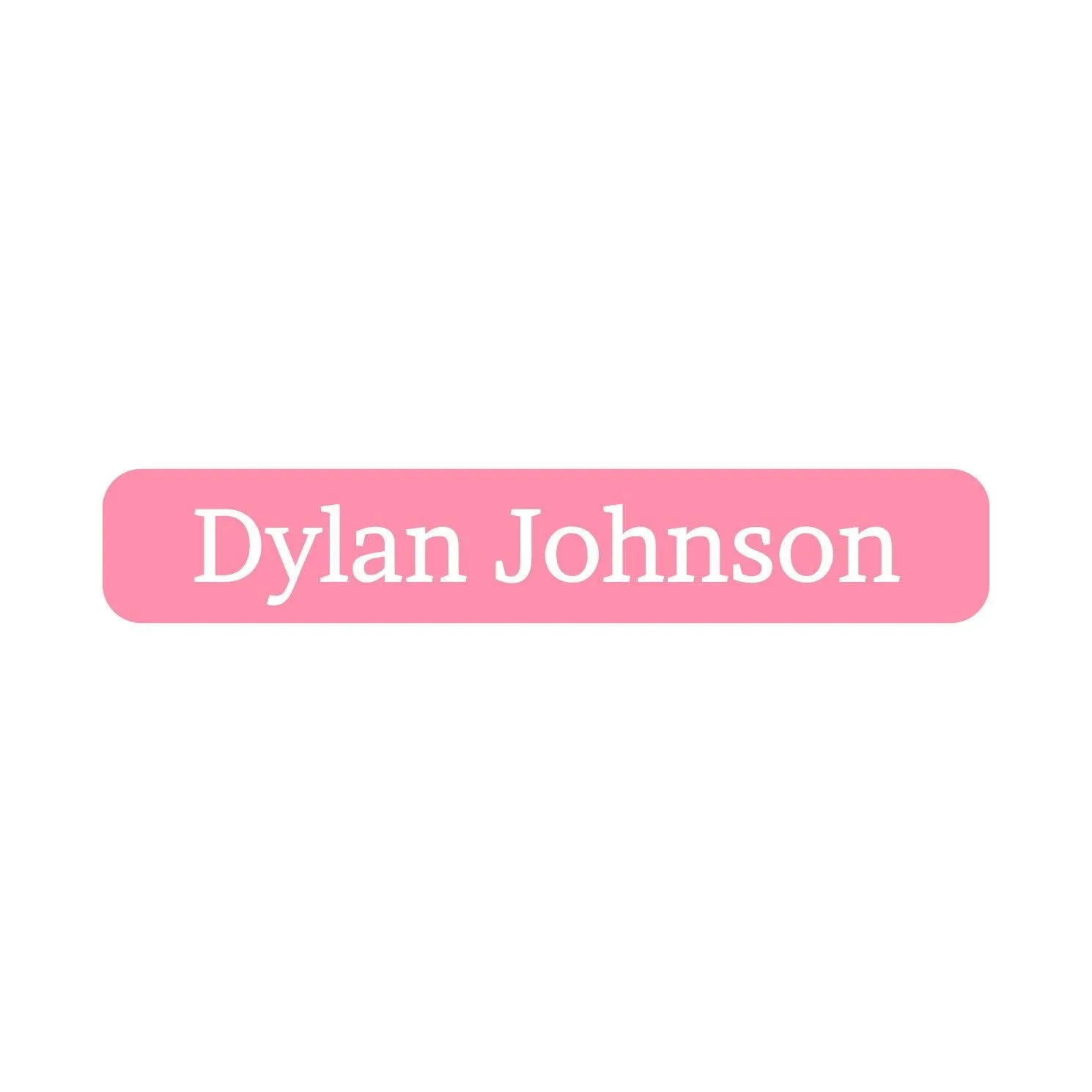 One Color Iron-On Clothing Labels