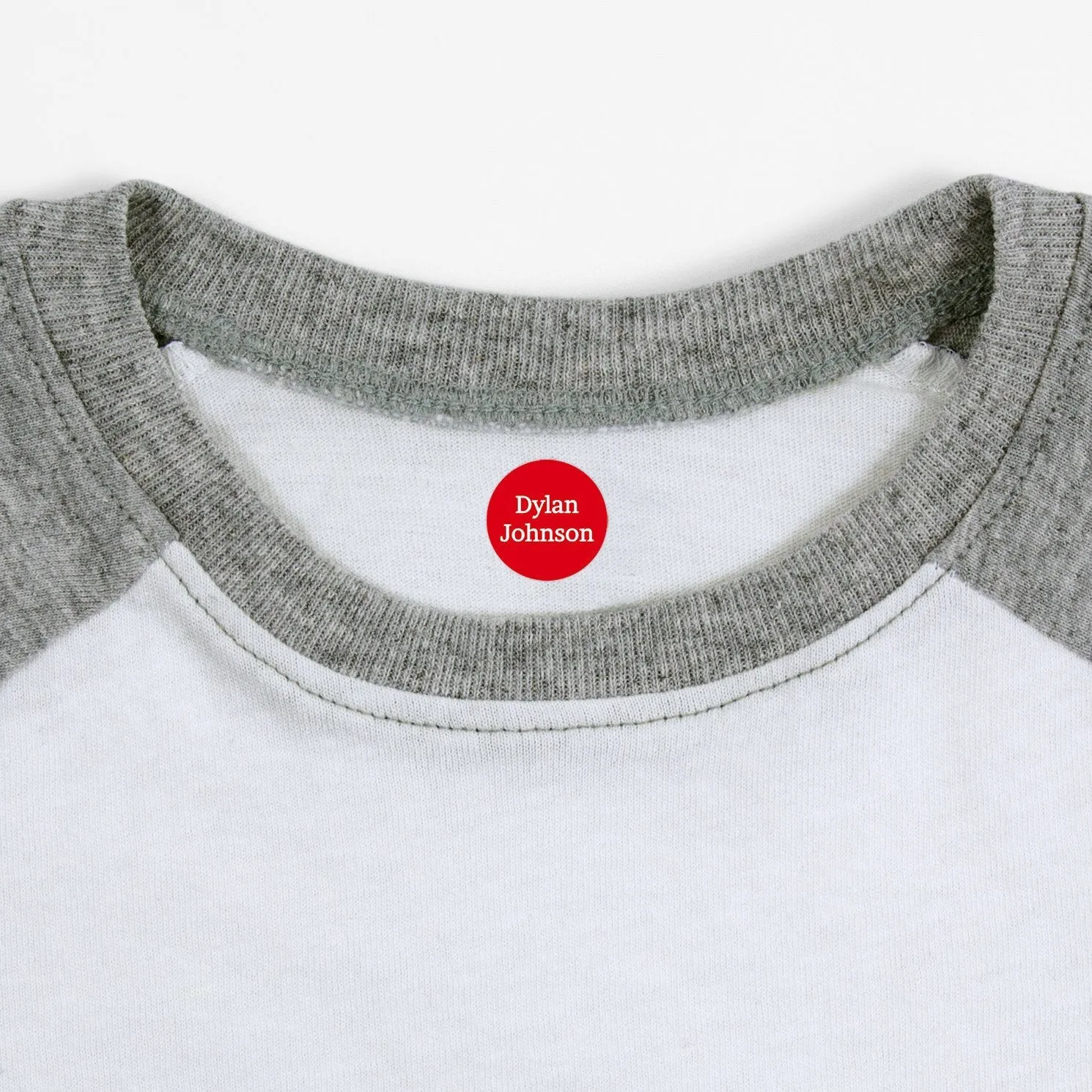 One Color Iron-On Clothing Labels