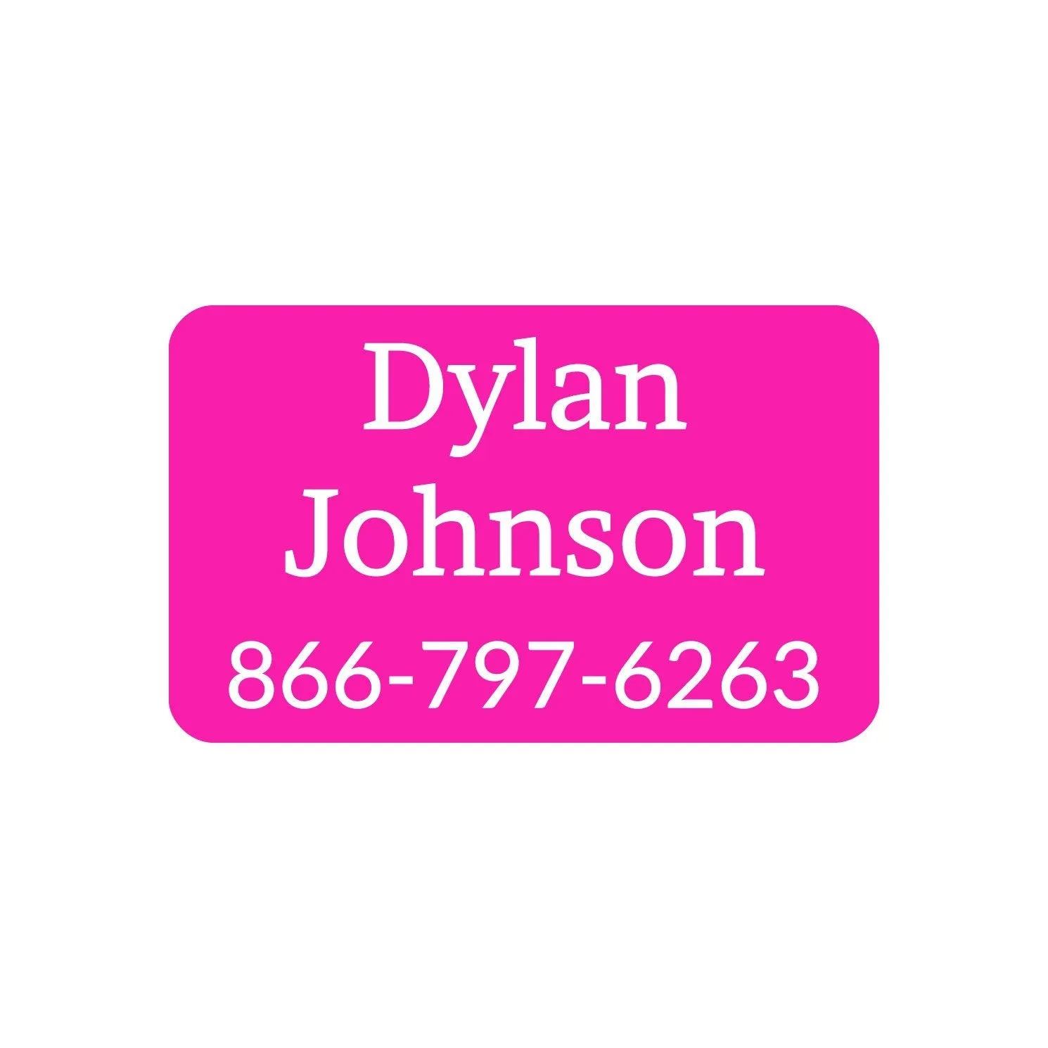 One Color Iron-On Clothing Labels