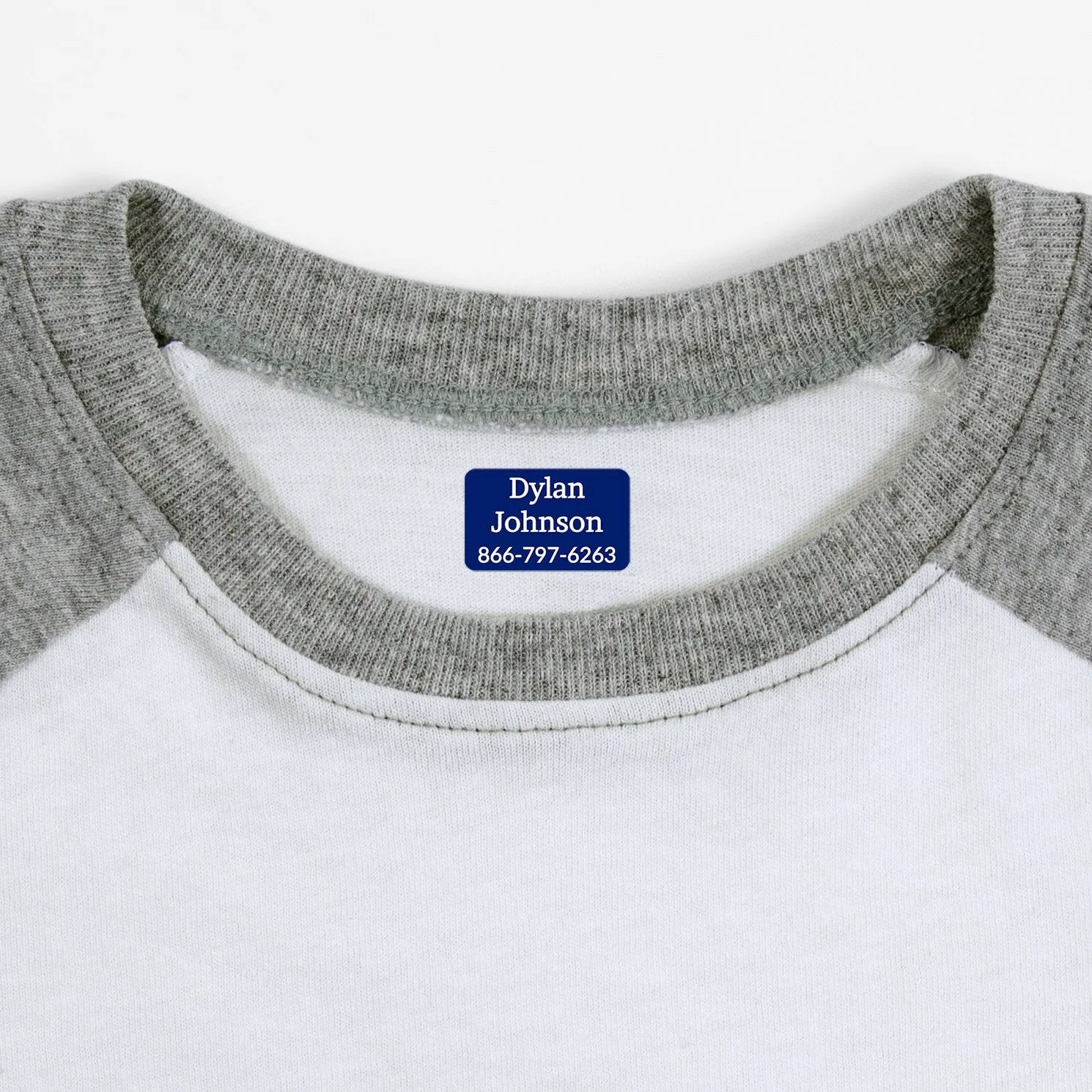 One Color Iron-On Clothing Labels