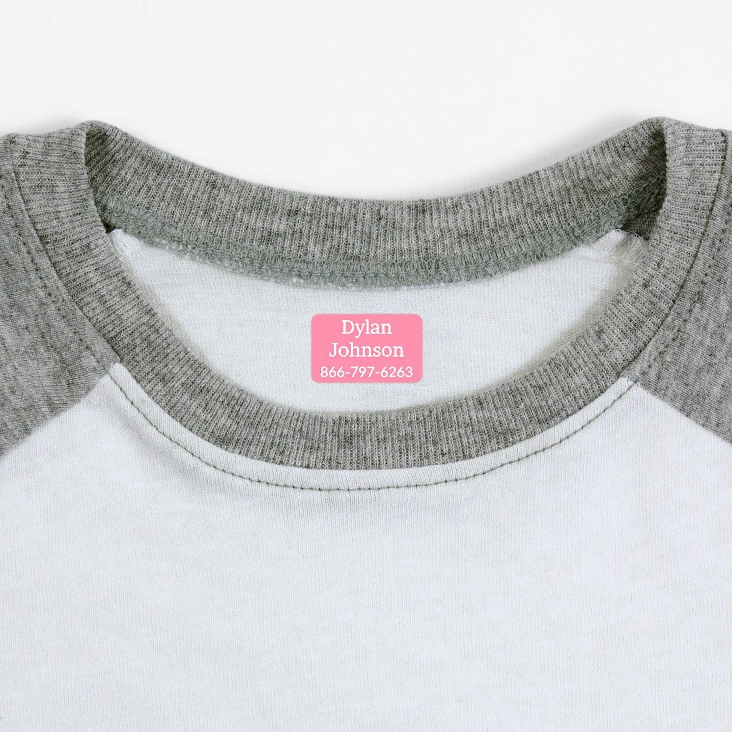 One Color Iron-On Clothing Labels