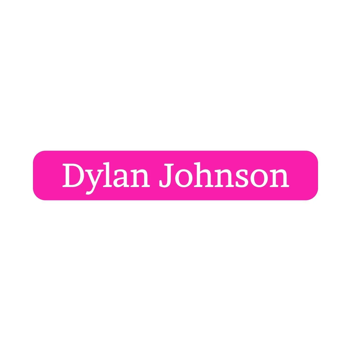 One Color Iron-On Clothing Labels