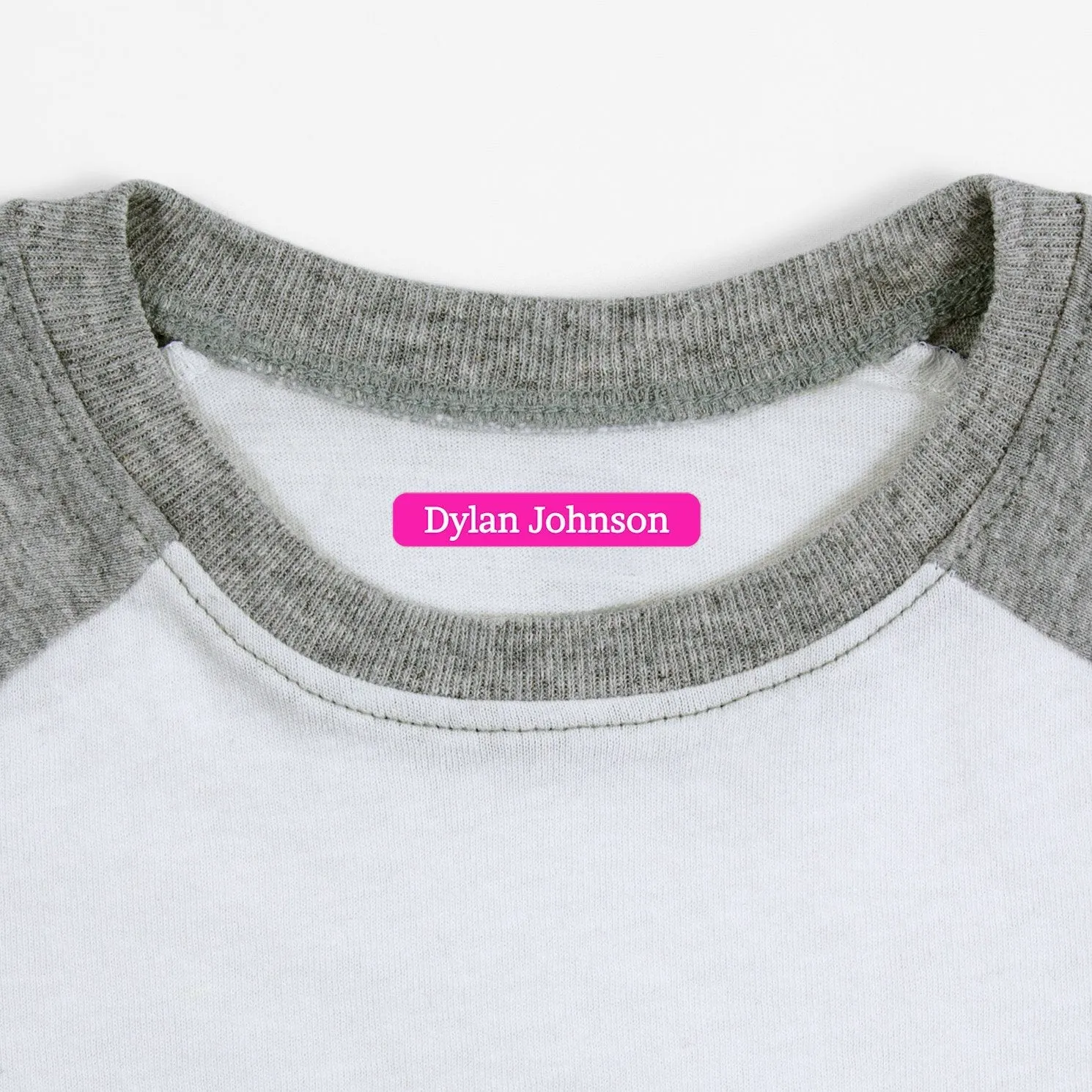 One Color Iron-On Clothing Labels
