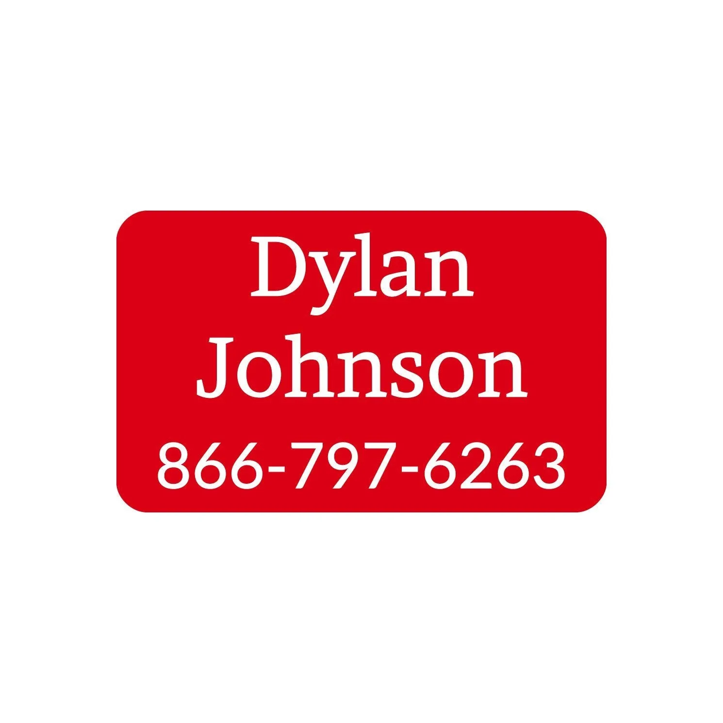 One Color Iron-On Clothing Labels