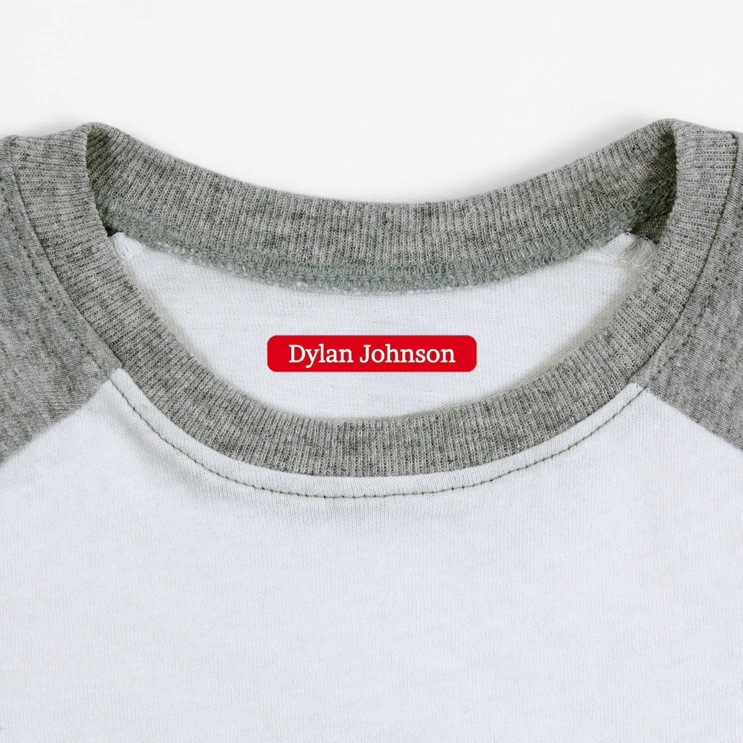 One Color Iron-On Clothing Labels