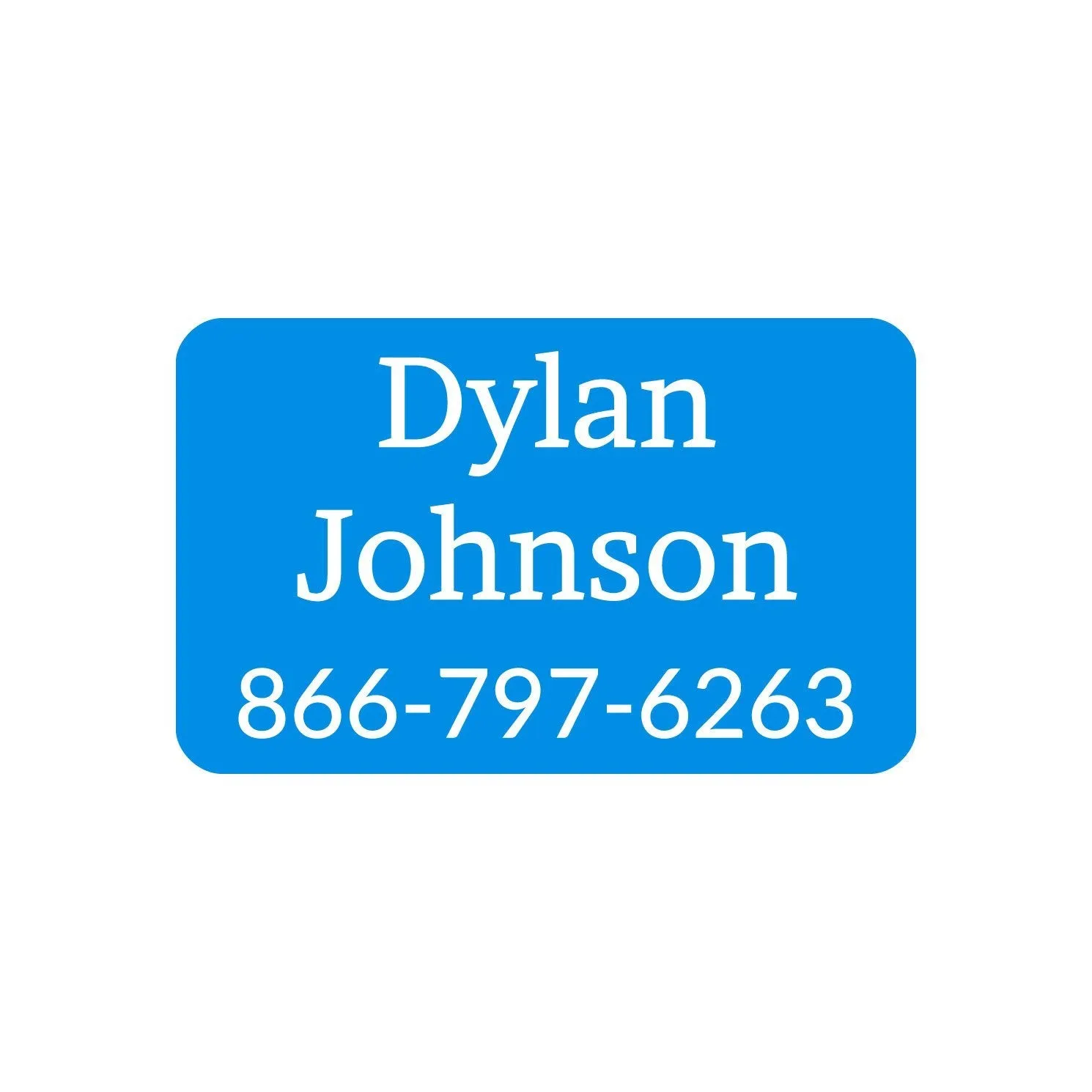 One Color Iron-On Clothing Labels