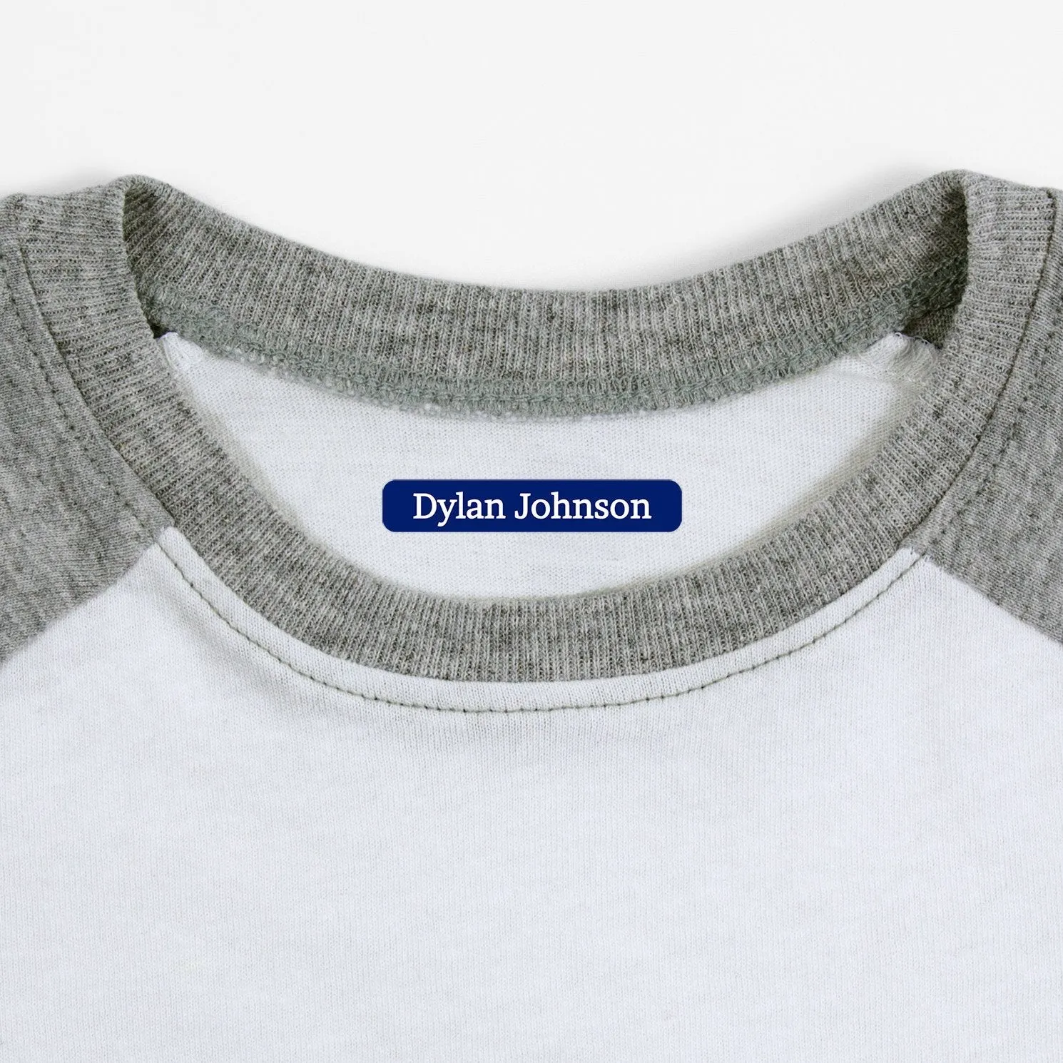 One Color Iron-On Clothing Labels