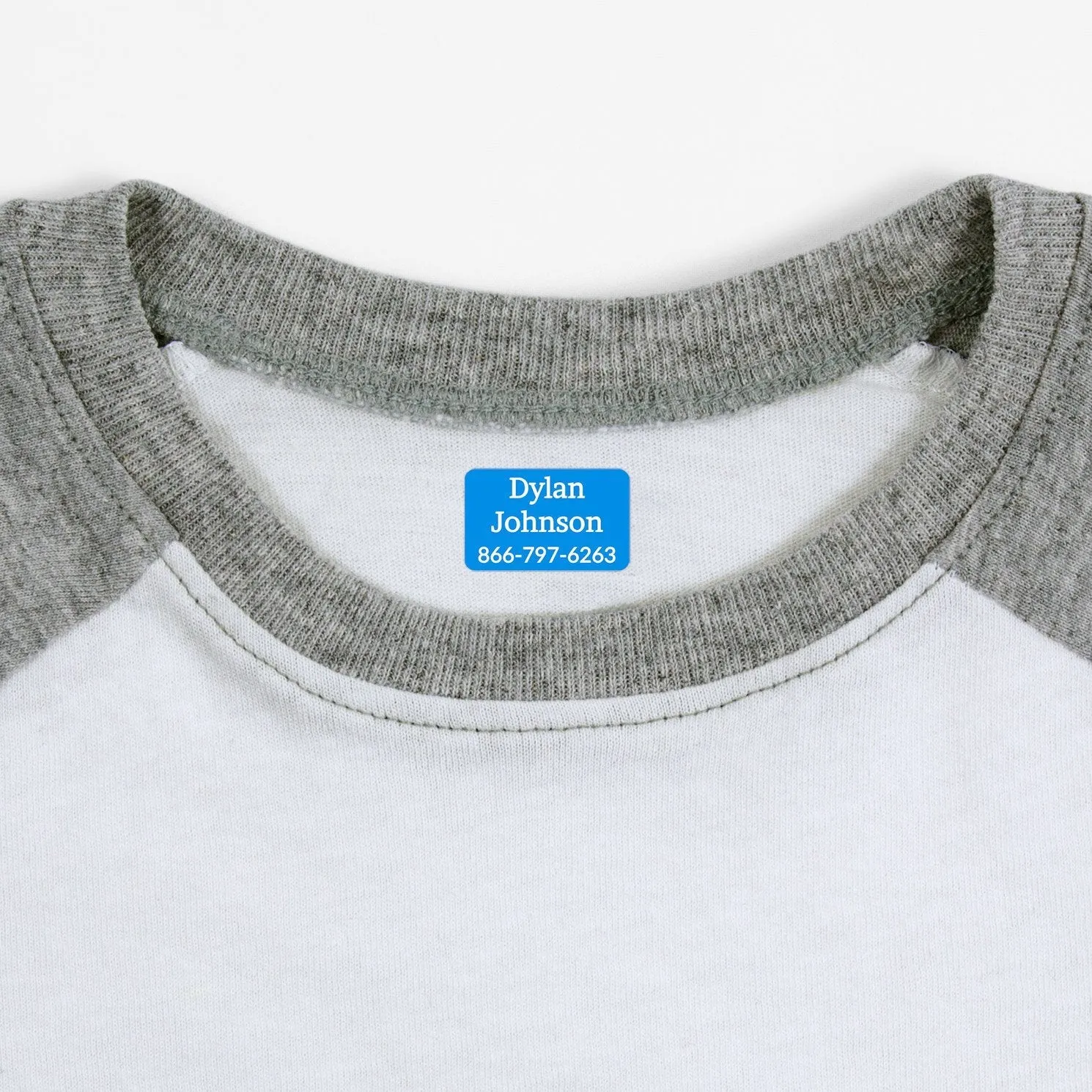 One Color Iron-On Clothing Labels