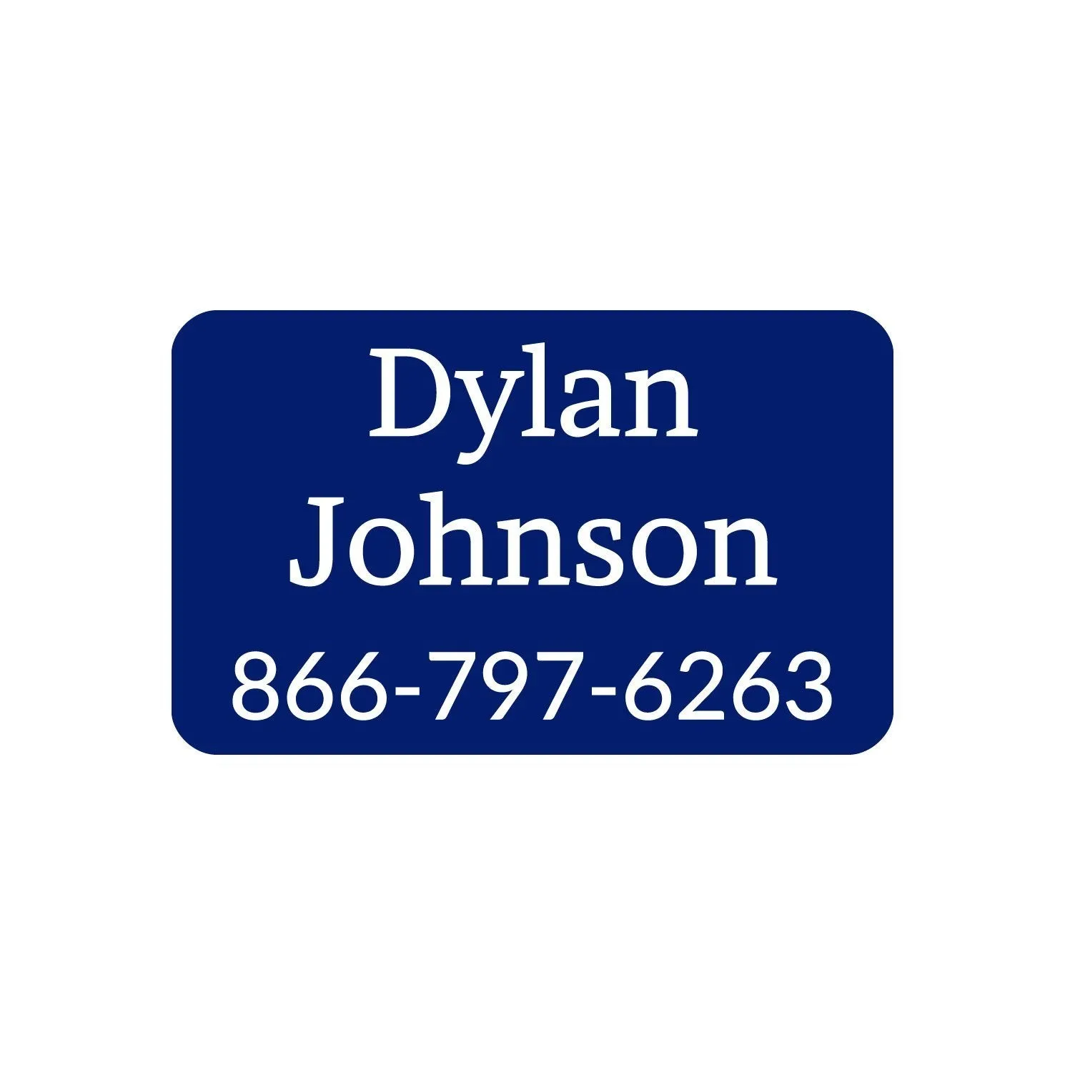 One Color Iron-On Clothing Labels