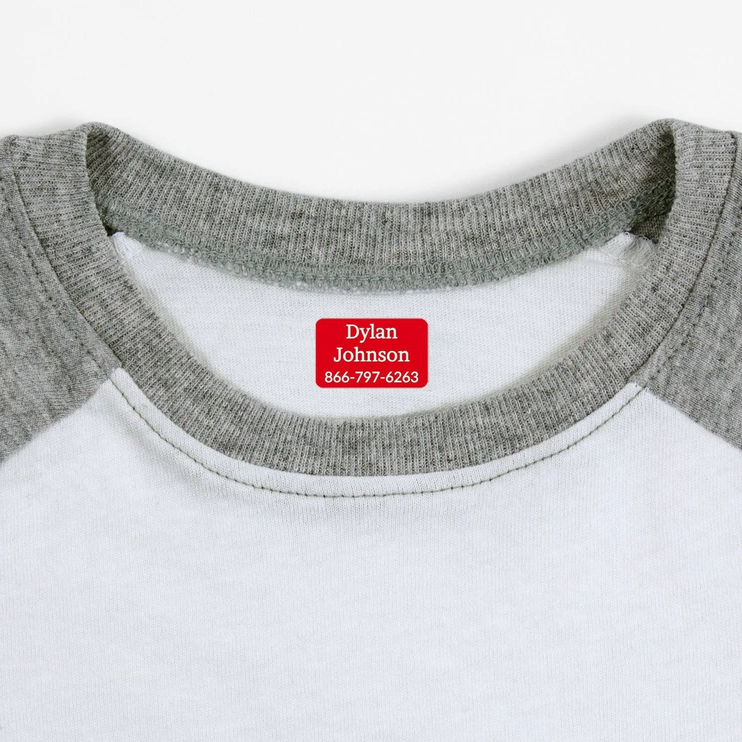 One Color Iron-On Clothing Labels
