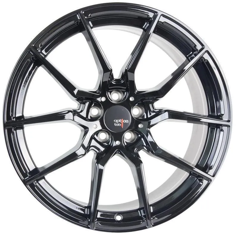 Option Lab R716 Gotham Black Wheel in 18x9.5  35 5x114.3 (73.1mm)
