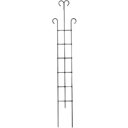 Panacea 60" Green Metal Narrow Scroll Trellis 89216