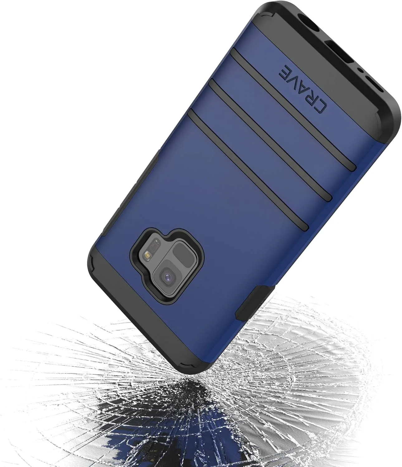 S9 Case, Strong Guard Protection Series Case for Samsung Galaxy S9 - Navy