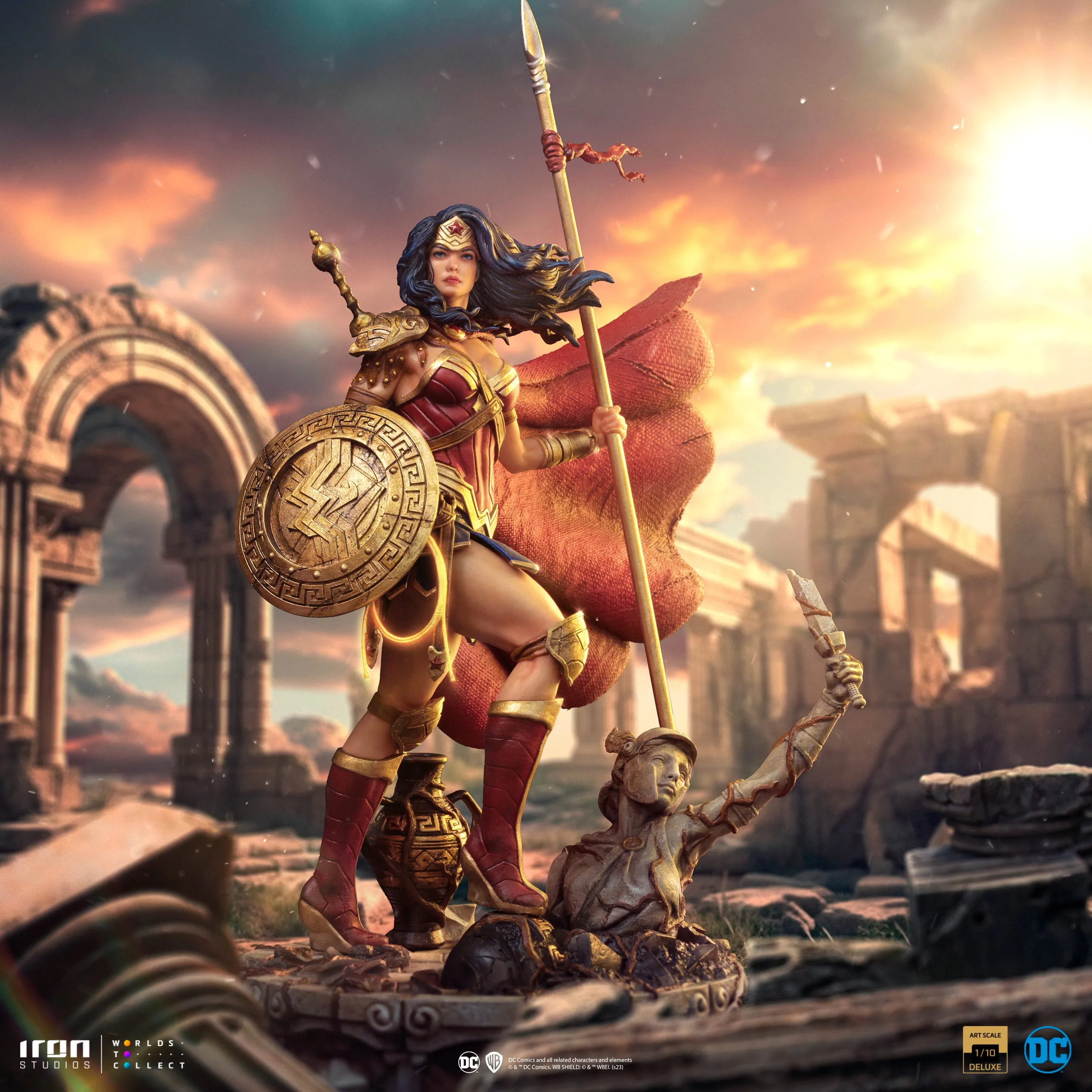 Wonder Woman Unleashed BDS Art Statue by Iron Studios